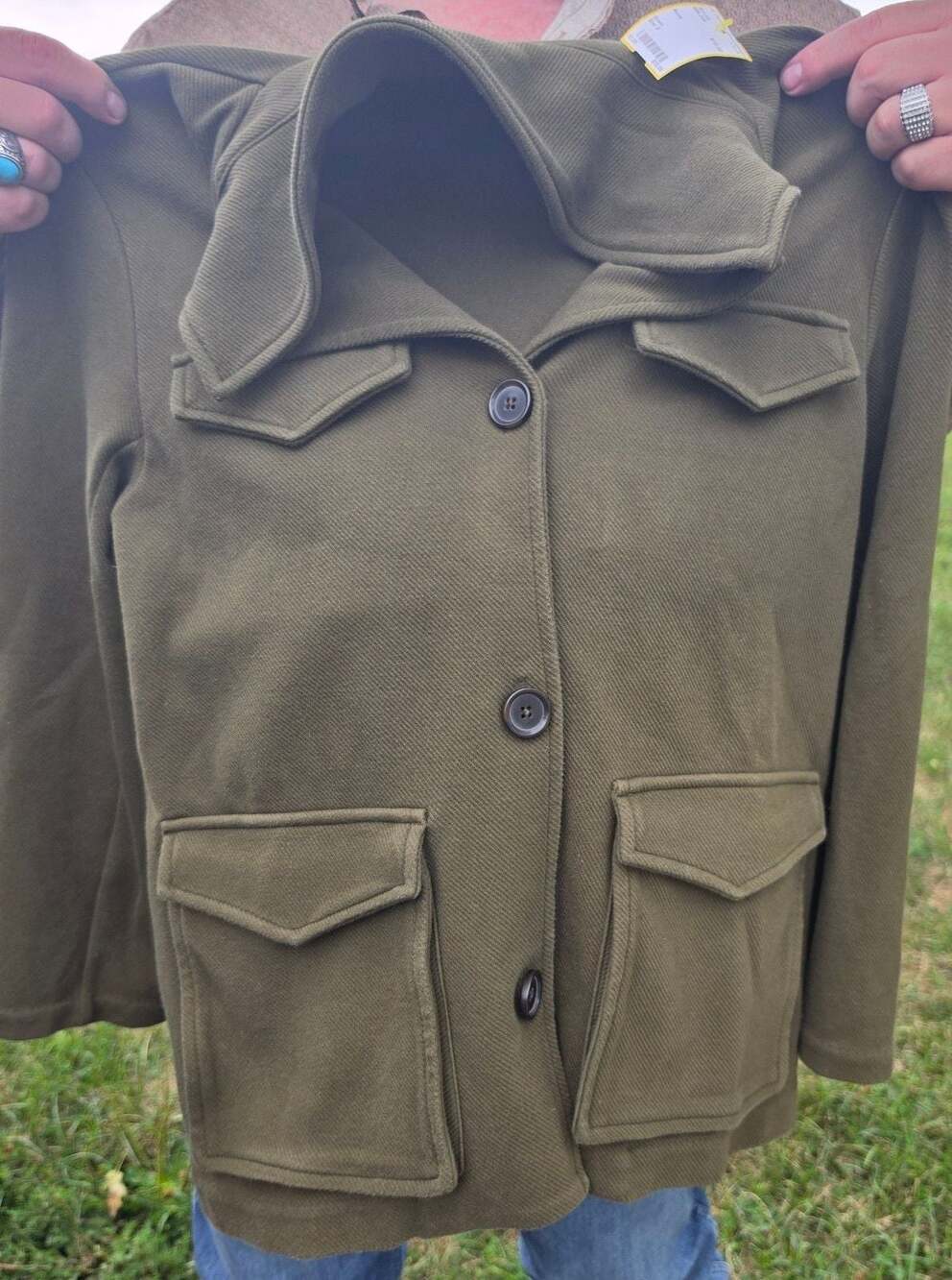 Banana Republic Olive Green Utility Jacket